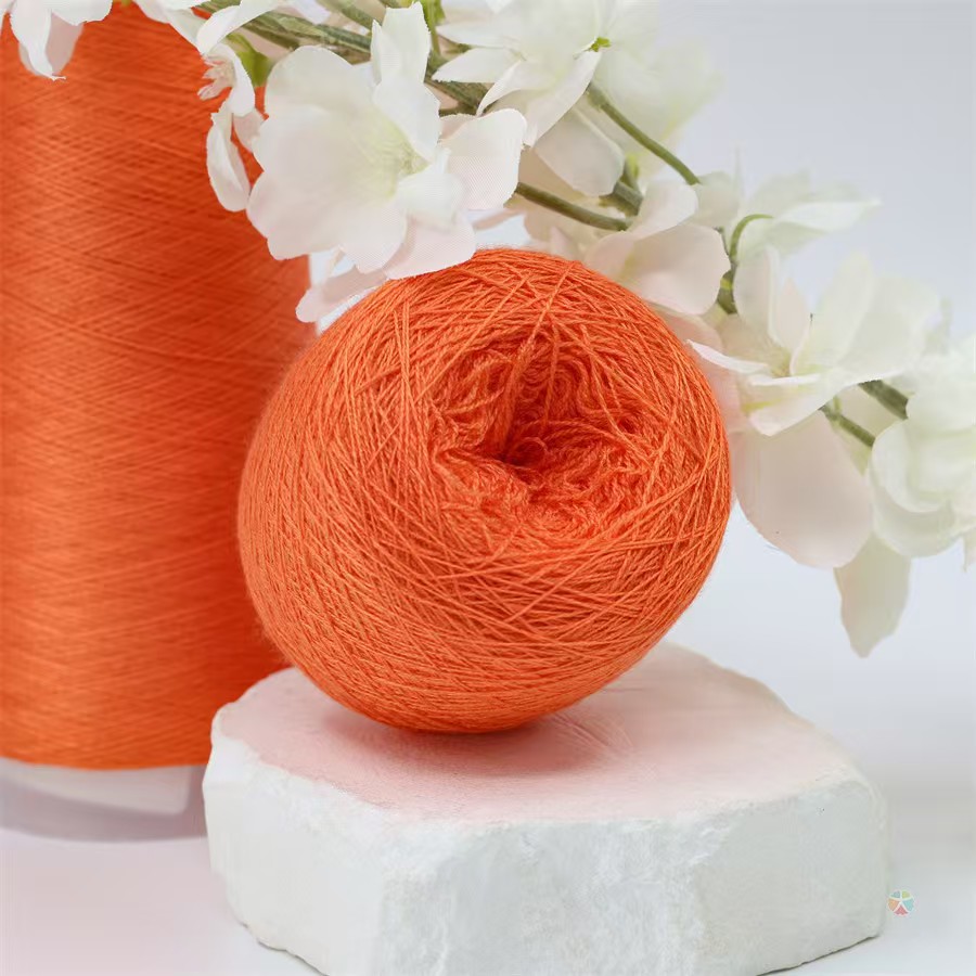 Ne 28/2 Rabbit Hair Core Spun Yarn 51%Viscose 19%Nylon 30%PBT